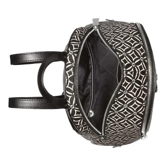 Michael Kors Rhea Medium Backpack – Black/Light Cream